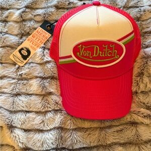 Von Dutch Trucker Hat – Pink & White, NWT